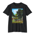 Where Meadows Meet the Sky | حيث تلتقي المروج بالسماء — Art T-Shirt Featuring an Original Painting by Ali Hadid