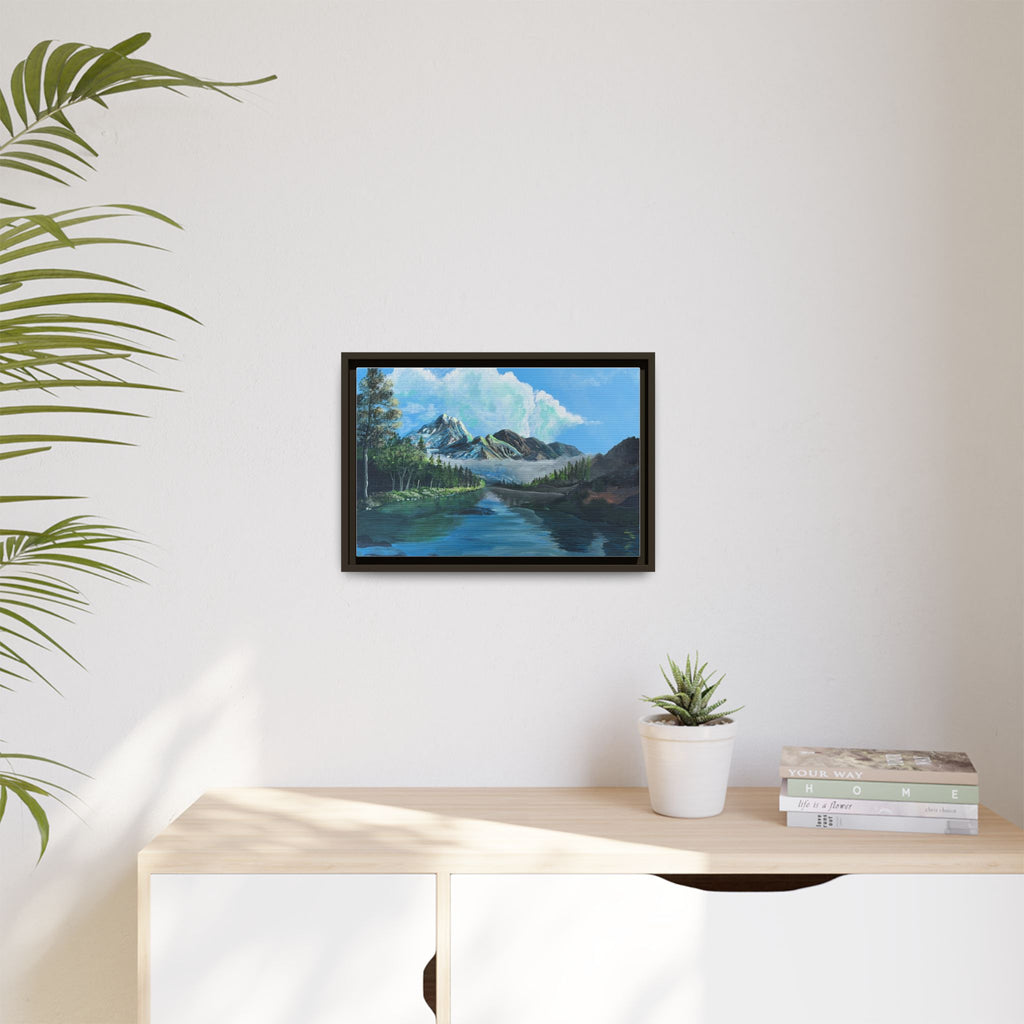 Sukoon Al Jibal | سكون الجبال — Framed Mountain Landscape by Ali Hadid
