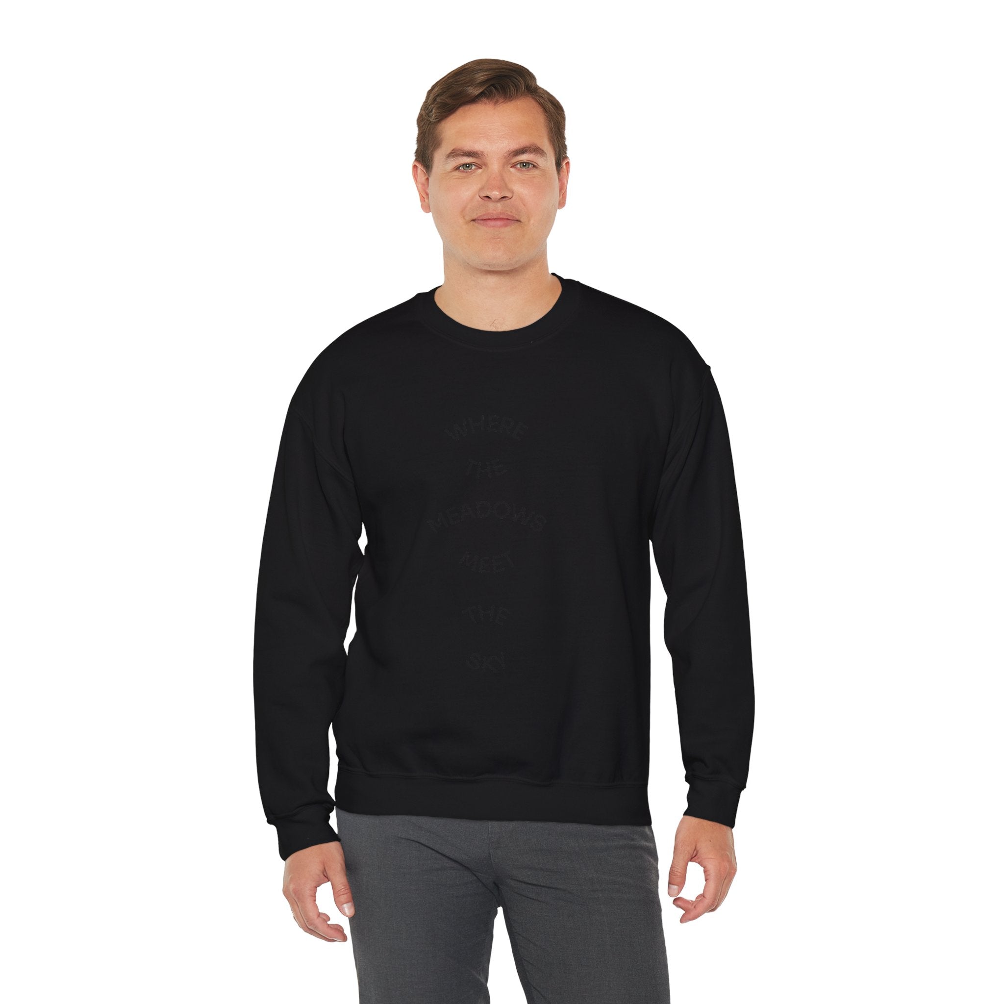 Where Meadows Meet the Sky | حيث تلتقي المروج بالسماء — Art Crewneck Sweatshirt