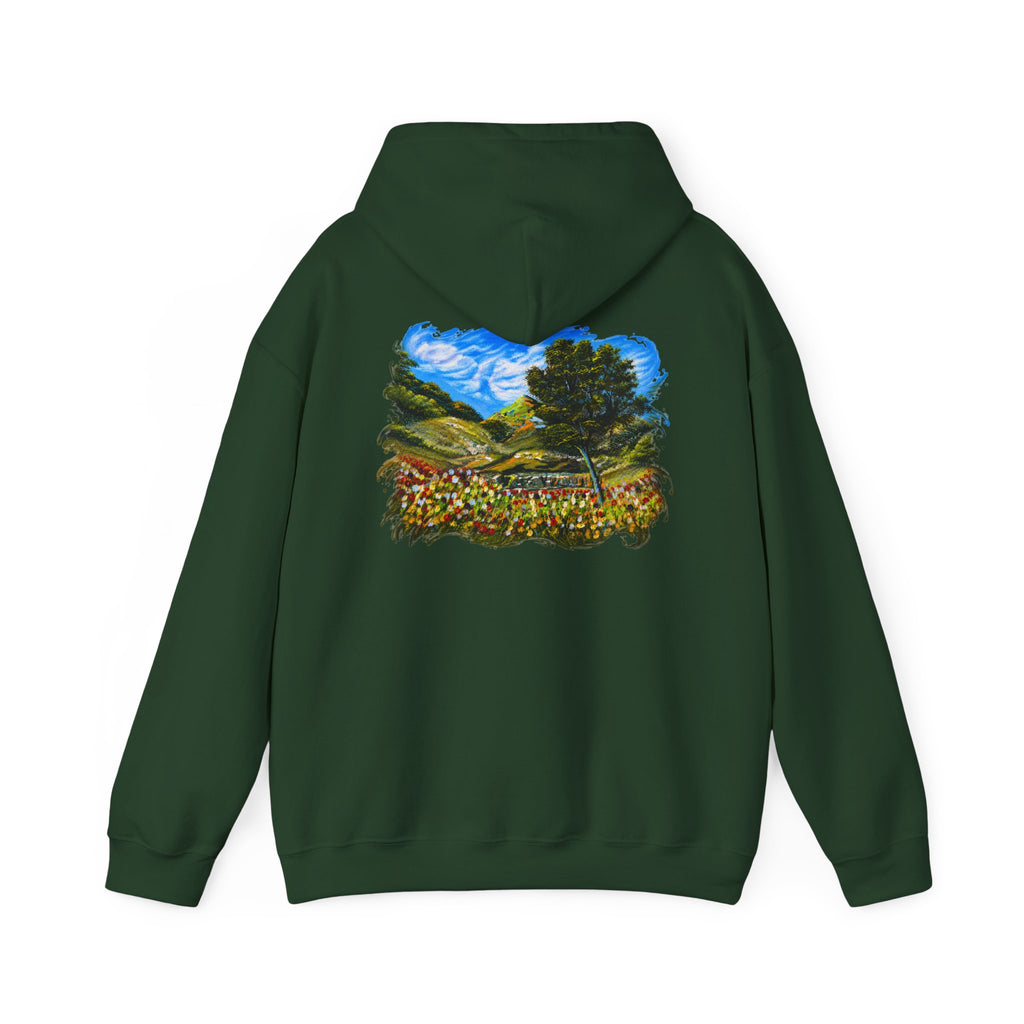 Where the Meadows Meet the Sky | حيث تلتقي المروج بالسماء — Ali Hadid Art Hoodie