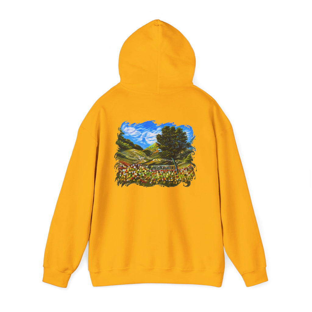 Where the Meadows Meet the Sky | حيث تلتقي المروج بالسماء — Ali Hadid Art Hoodie