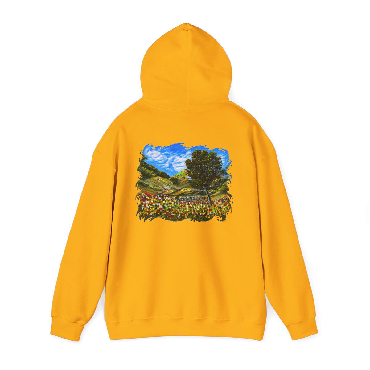 Where the Meadows Meet the Sky | حيث تلتقي المروج بالسماء — Ali Hadid Art Hoodie