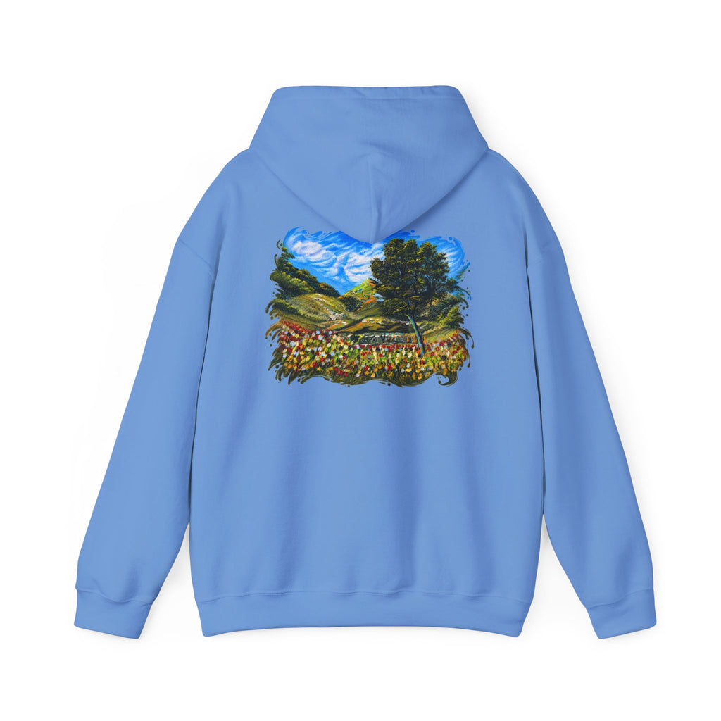 Where the Meadows Meet the Sky | حيث تلتقي المروج بالسماء — Ali Hadid Art Hoodie