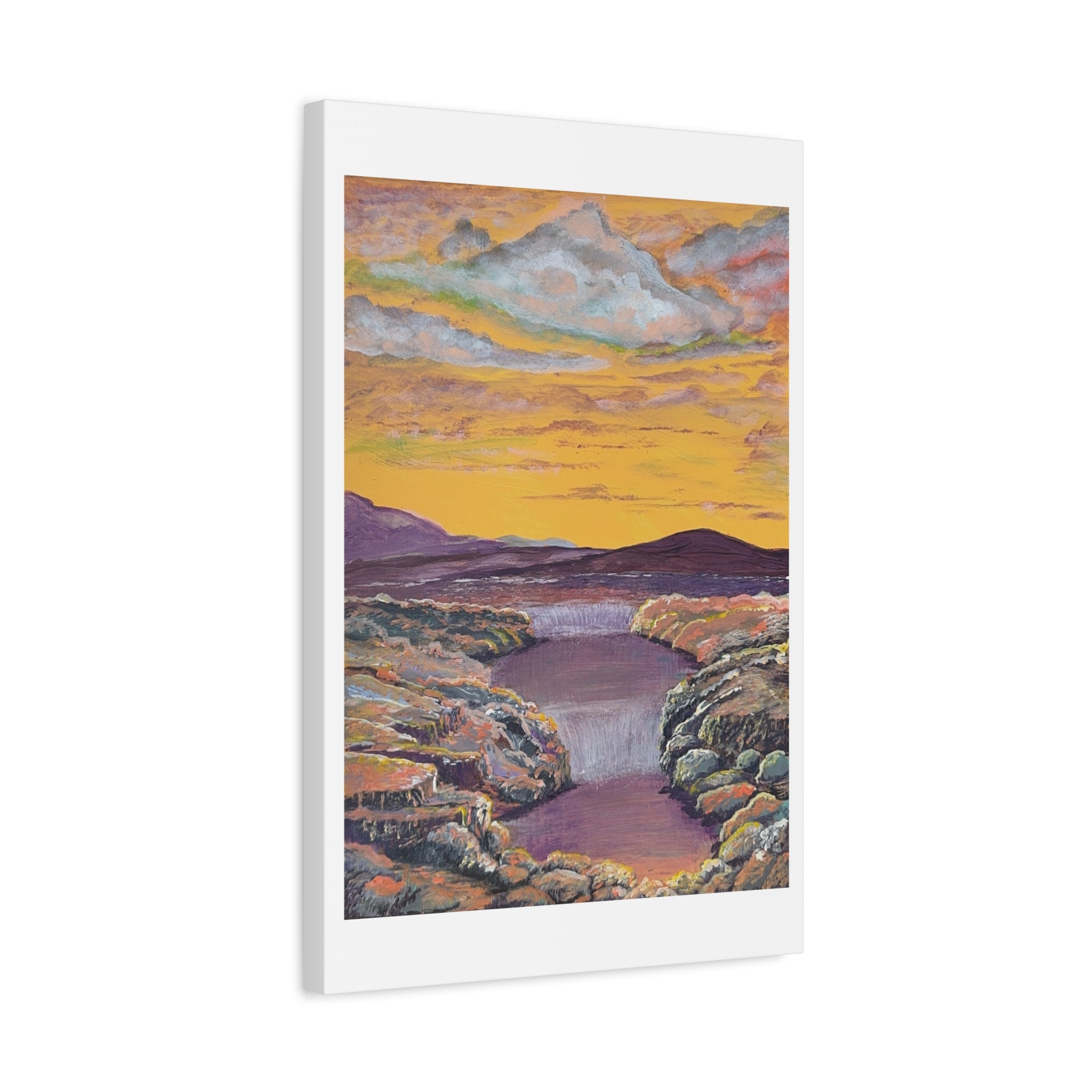 A Current Through Time Canvas - Ali Hadid Art