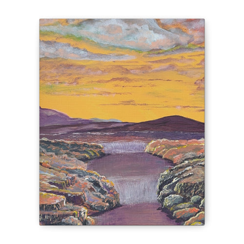 A Current Through Time Canvas - Ali Hadid Art