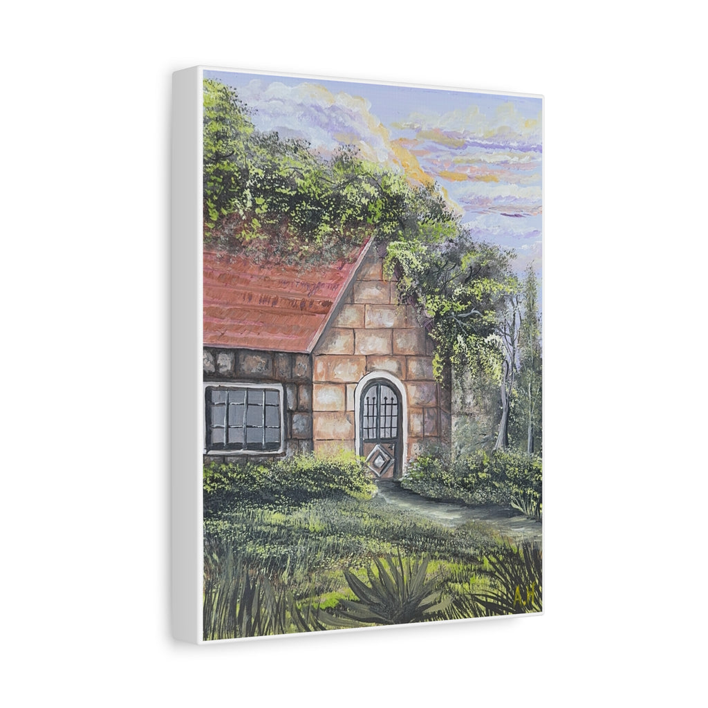 Baytna | بيتنا — Lebanese Stone House Canvas Featuring an Original Painting by Ali Hadid