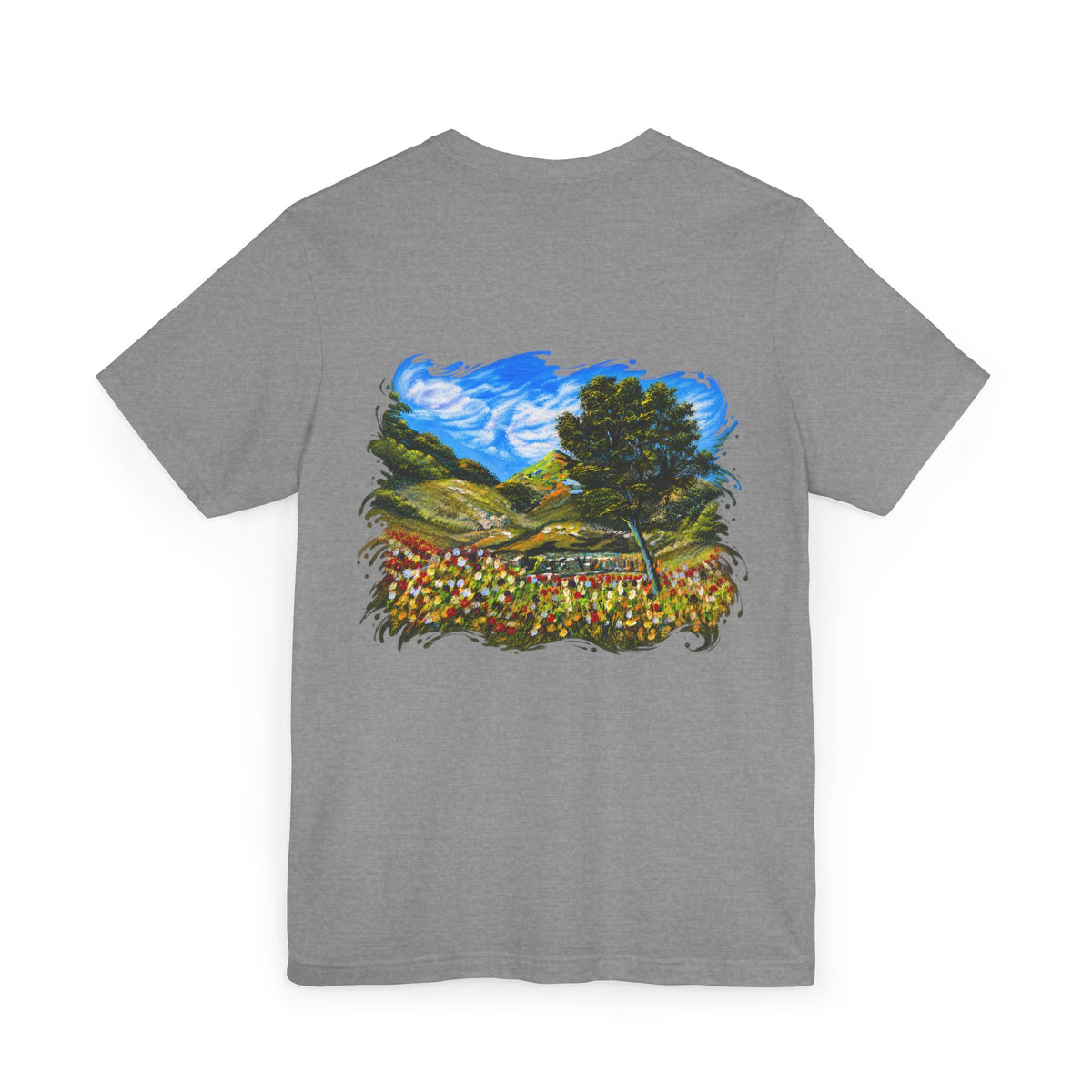 Lebanon Inspired: Where Meadows Meet the Sky | مستوحى من لبنان: حيث تلتقي المروج بالسماء — Art T-Shirt