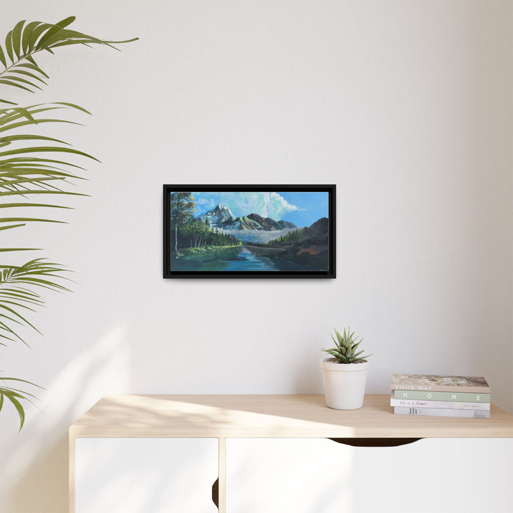 Sukoon Al Jibal | سكون الجبال — Framed Mountain Landscape by Ali Hadid