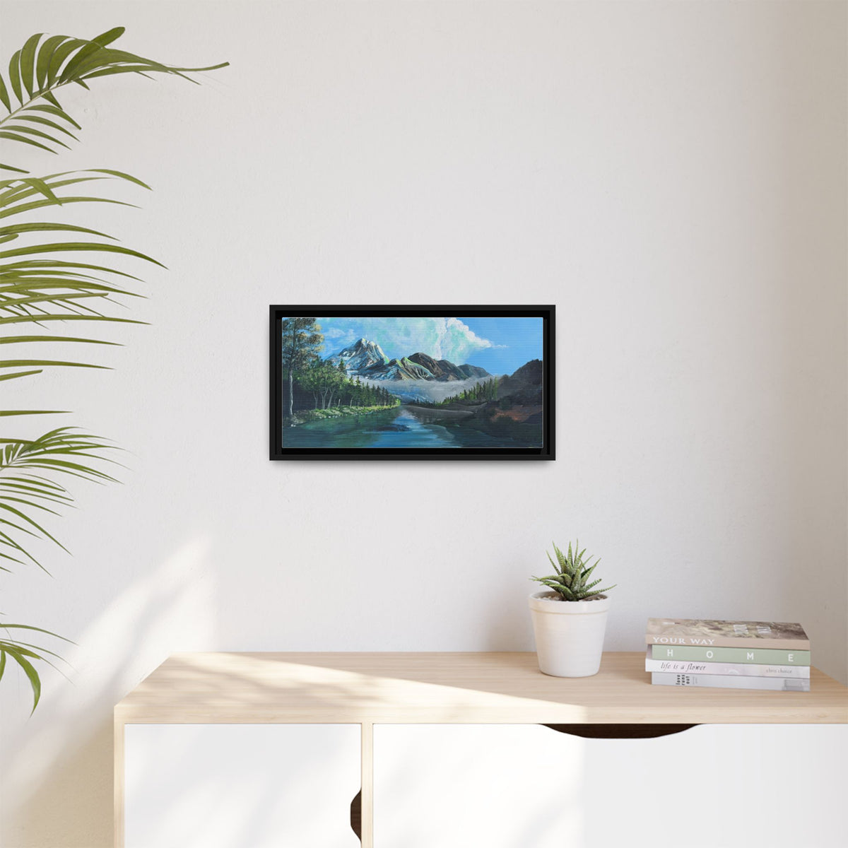 Sukoon Al Jibal | سكون الجبال — Framed Mountain Landscape by Ali Hadid