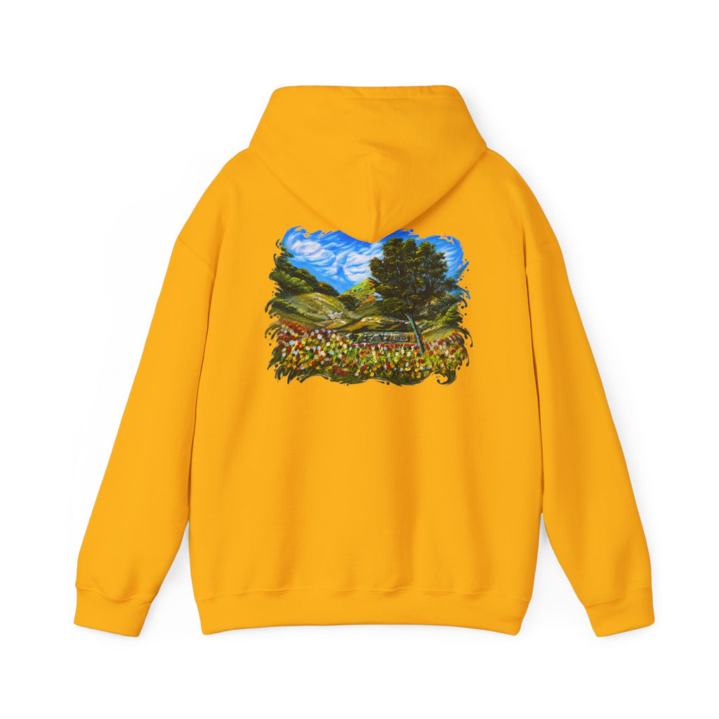 Where the Meadows Meet the Sky | حيث تلتقي المروج بالسماء — Ali Hadid Art Hoodie