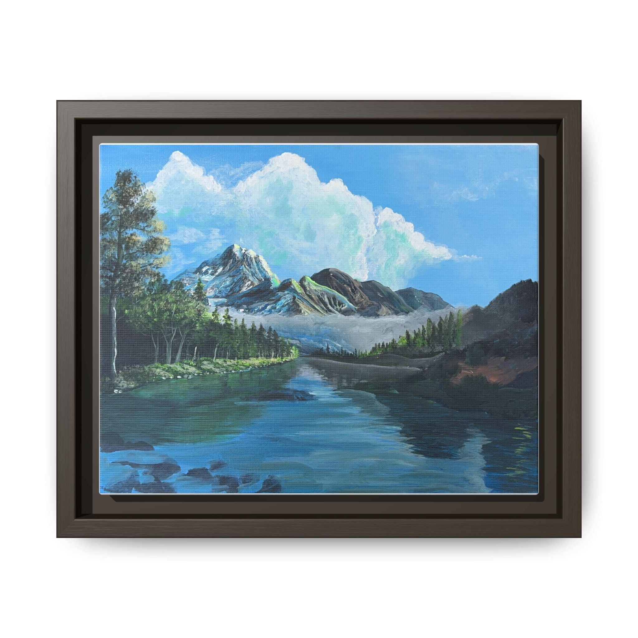 Sukoon Al Jibal | سكون الجبال — Framed Mountain Landscape by Ali Hadid