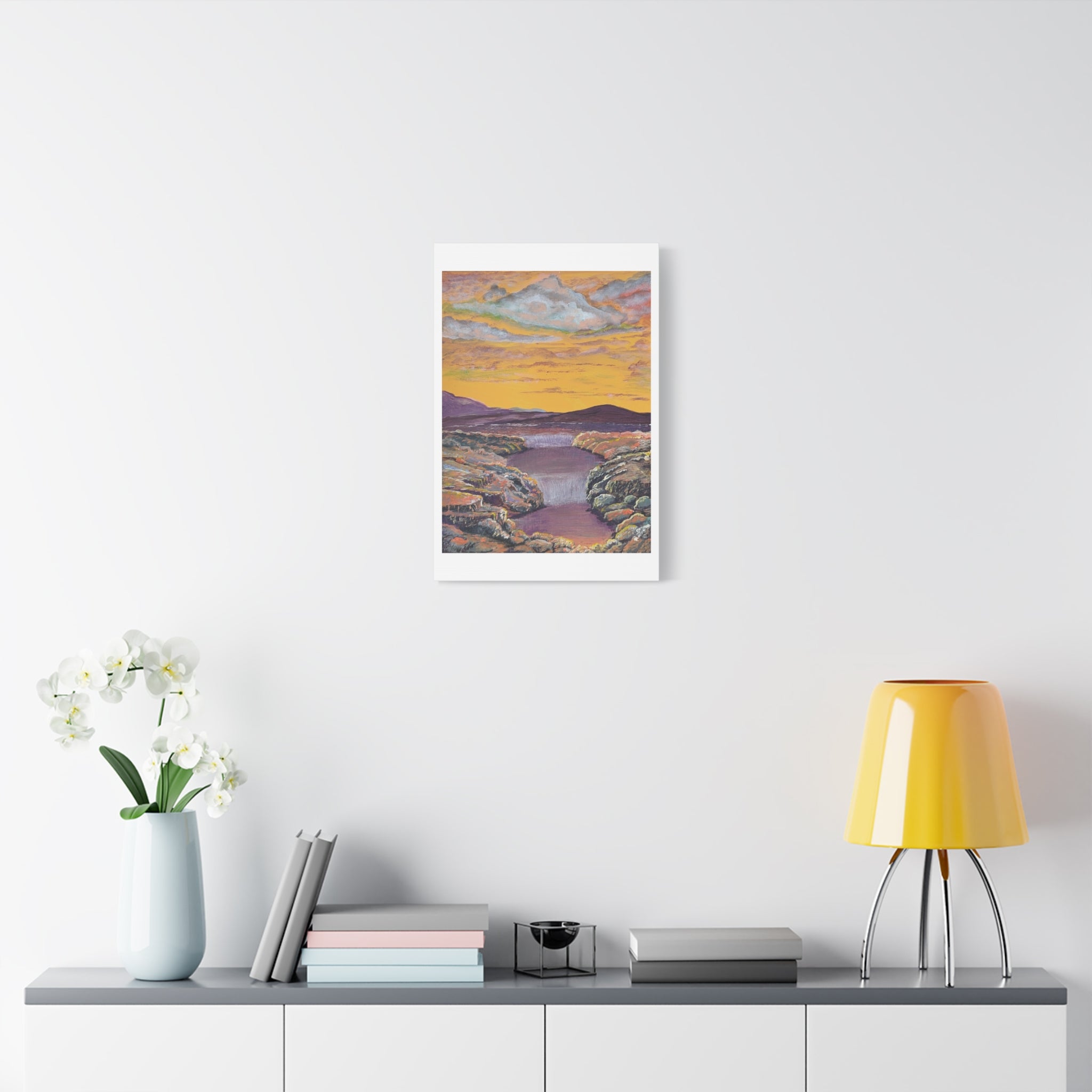 A Current Through Time Canvas - Ali Hadid Art