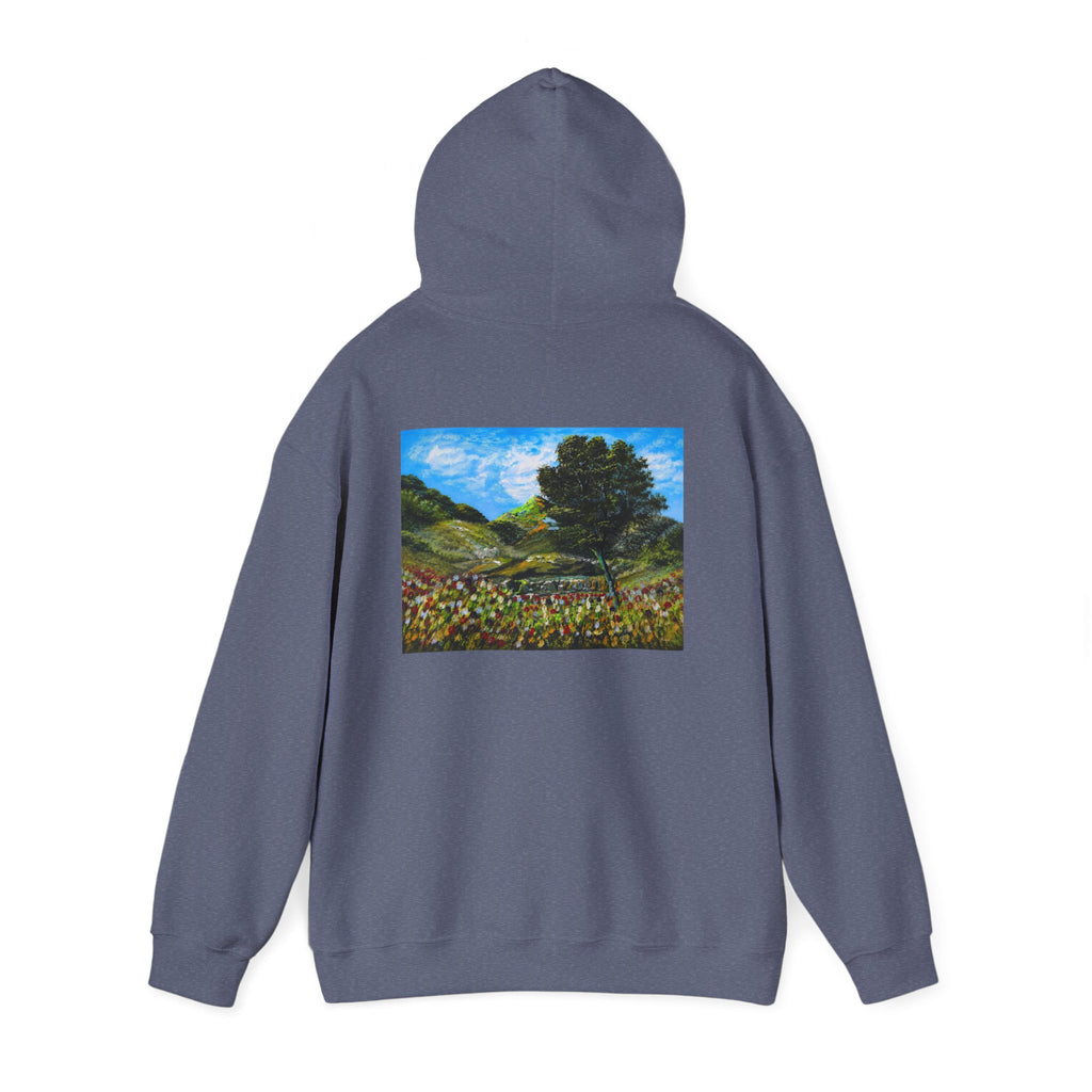 Where the Meadows Meet the Sky | حيث تلتقي المروج بالسماء — Ali Hadid Art Hoodie