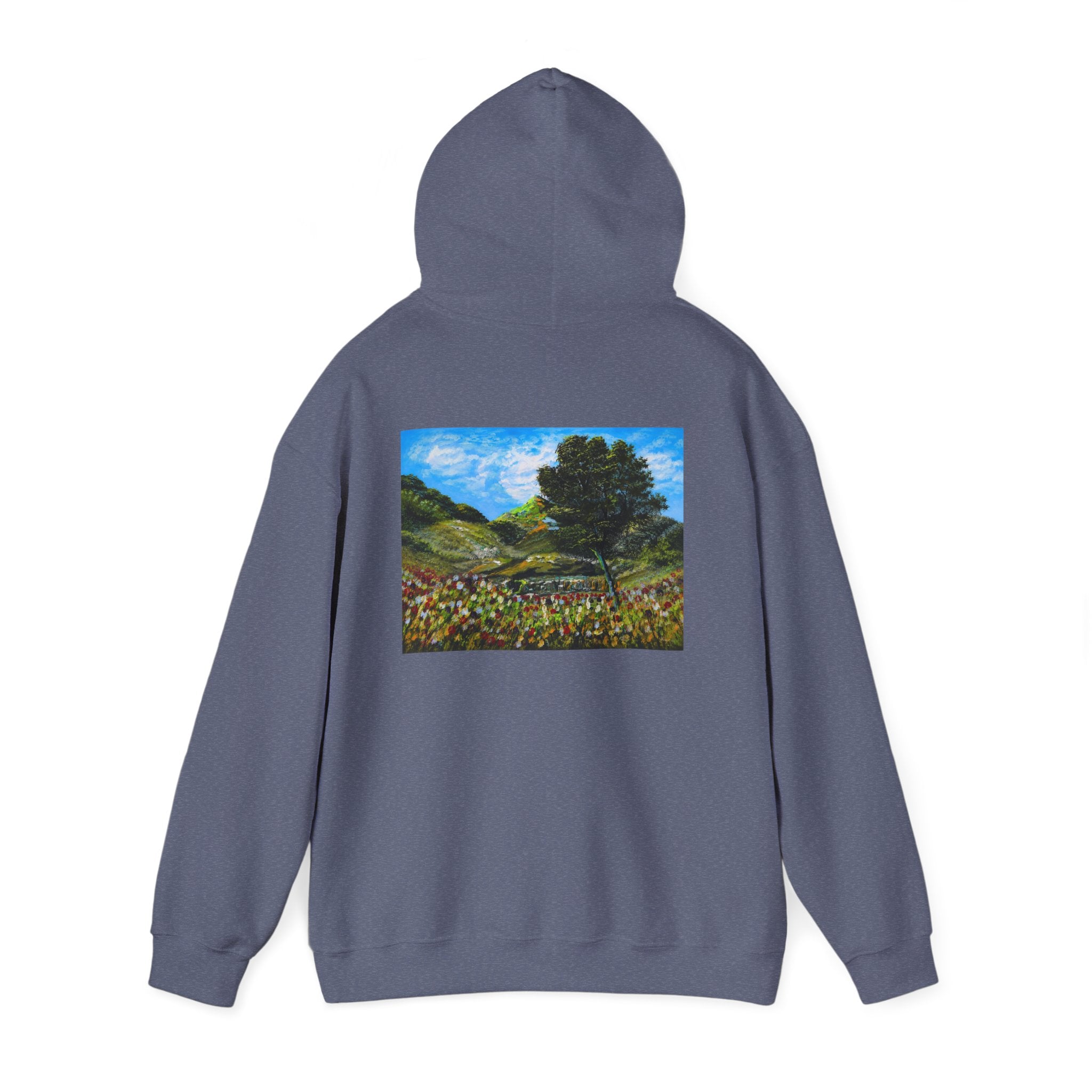 Where the Meadows Meet the Sky | حيث تلتقي المروج بالسماء — Ali Hadid Art Hoodie