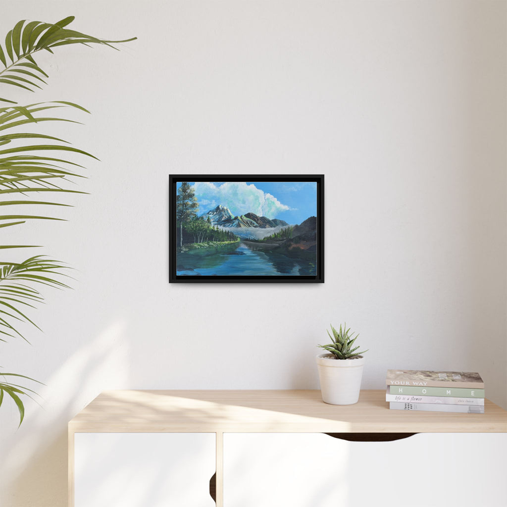 Sukoon Al Jibal | سكون الجبال — Framed Mountain Landscape by Ali Hadid