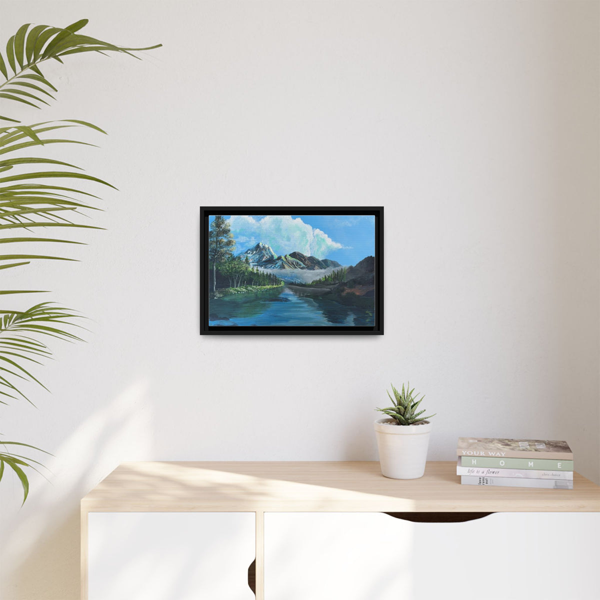 Sukoon Al Jibal | سكون الجبال — Framed Mountain Landscape by Ali Hadid