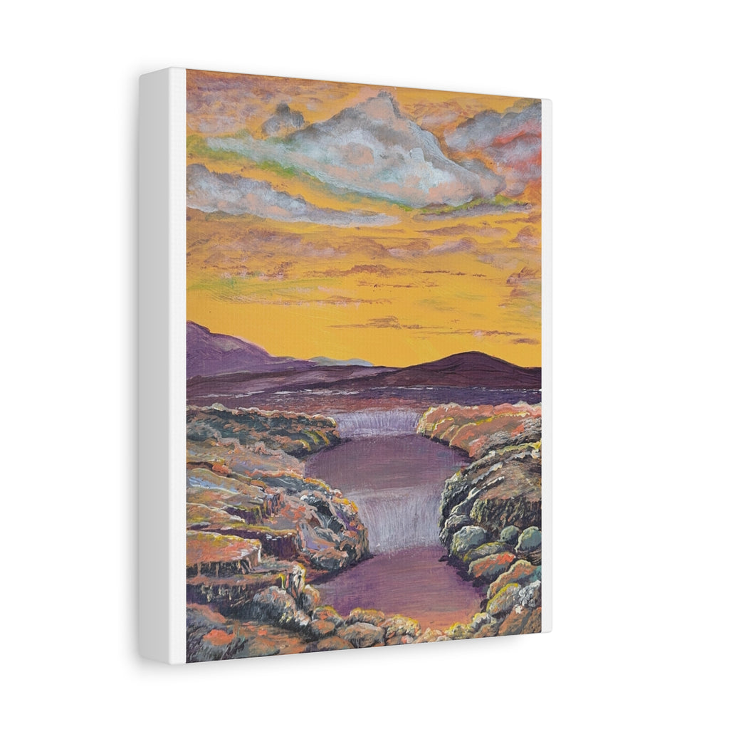 A Current Through Time Canvas - Ali Hadid Art