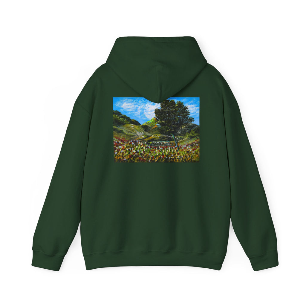 Where the Meadows Meet the Sky | حيث تلتقي المروج بالسماء — Ali Hadid Art Hoodie
