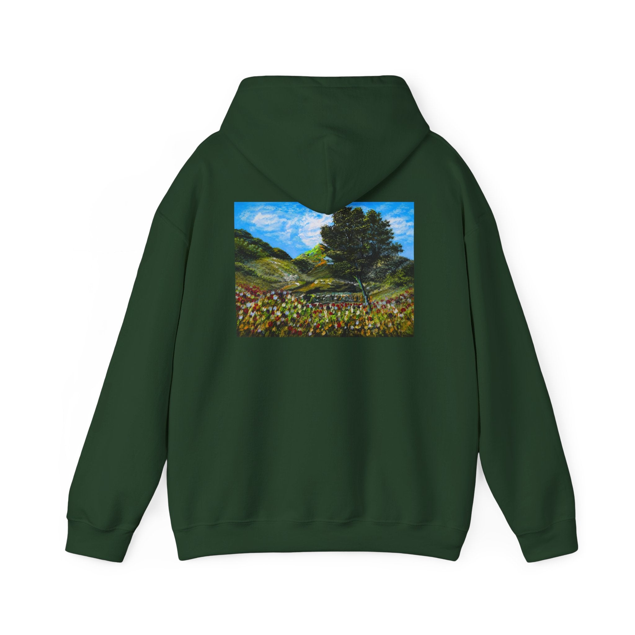 Where the Meadows Meet the Sky | حيث تلتقي المروج بالسماء — Ali Hadid Art Hoodie