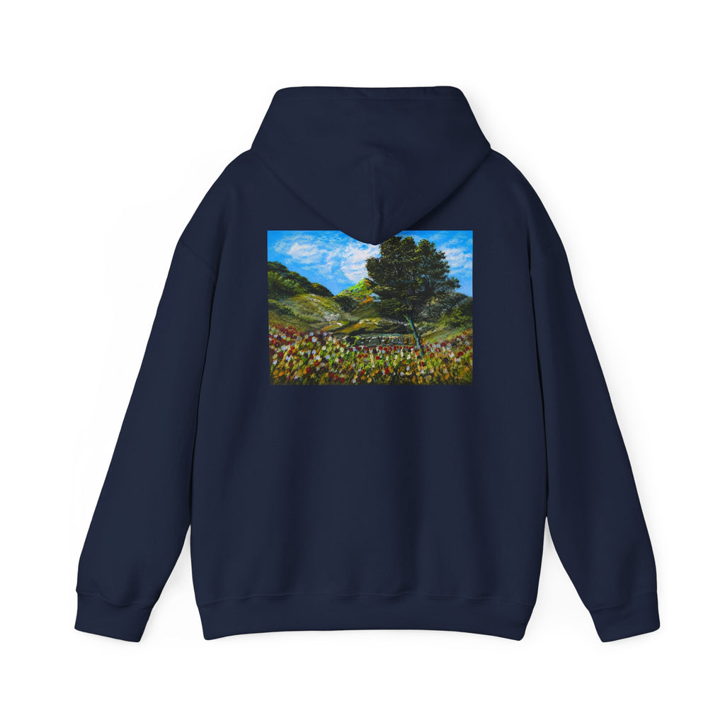 Where the Meadows Meet the Sky | حيث تلتقي المروج بالسماء — Ali Hadid Art Hoodie