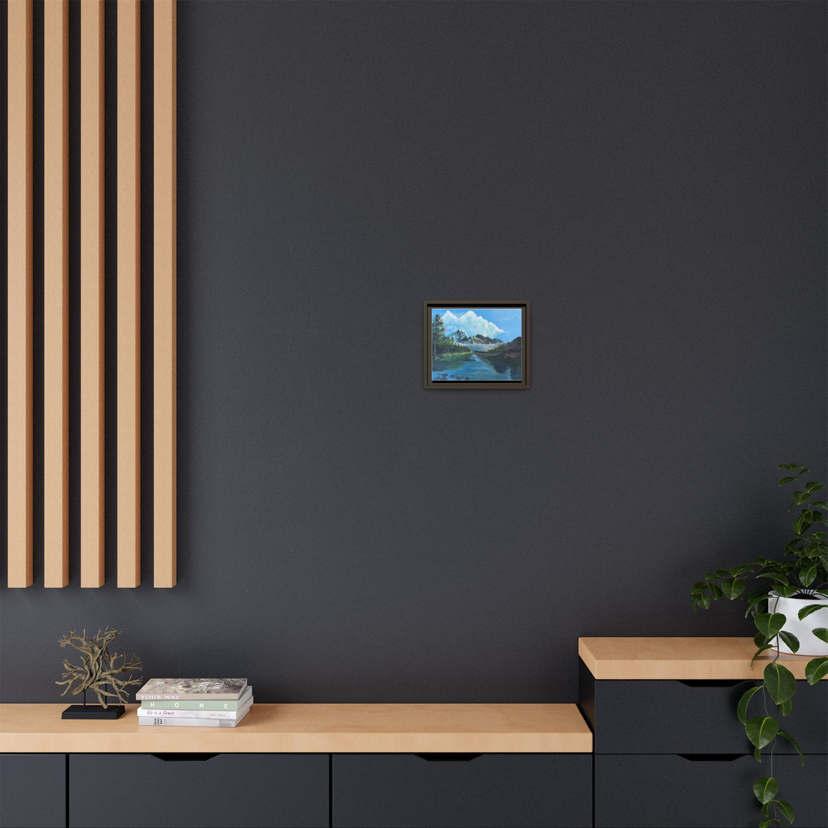 Sukoon Al Jibal | سكون الجبال — Framed Mountain Landscape by Ali Hadid