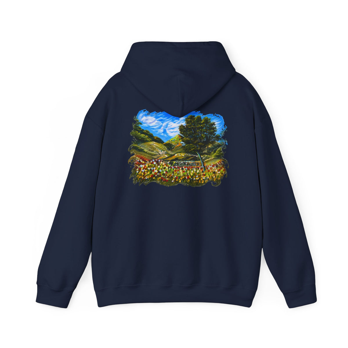 Where the Meadows Meet the Sky | حيث تلتقي المروج بالسماء — Ali Hadid Art Hoodie