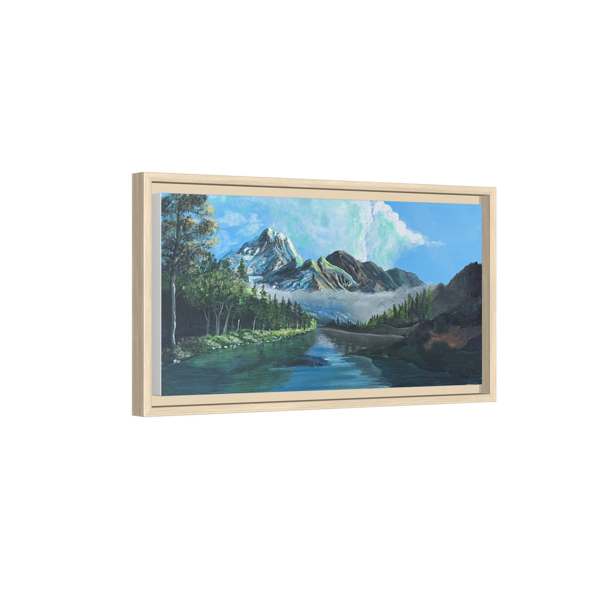 Sukoon Al Jibal | سكون الجبال — Framed Mountain Landscape by Ali Hadid