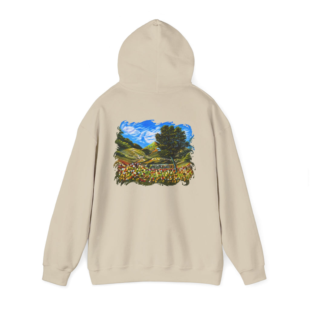 Where the Meadows Meet the Sky | حيث تلتقي المروج بالسماء — Ali Hadid Art Hoodie