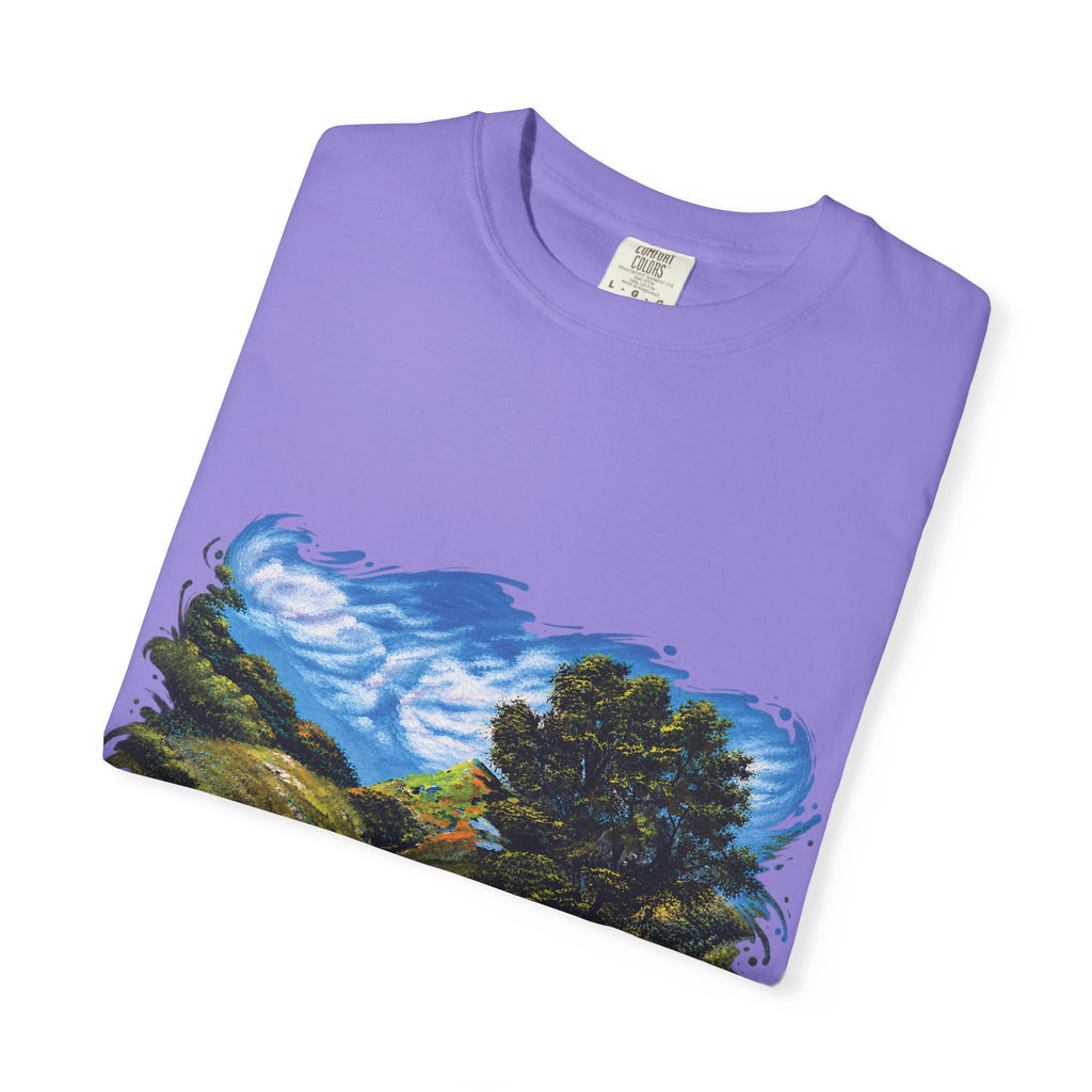 Where the Meadows Meet the Sky | حيث تلتقي المروج بالسماء — Ali Hadid Art T-Shirt