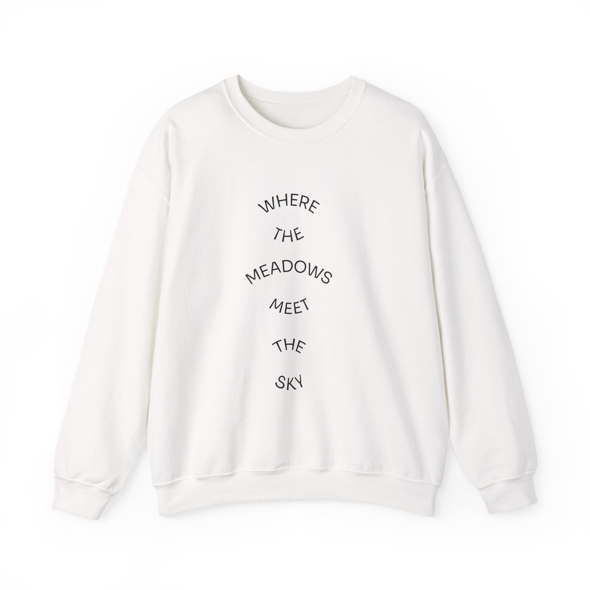 Where Meadows Meet the Sky | حيث تلتقي المروج بالسماء — Art Crewneck Sweatshirt