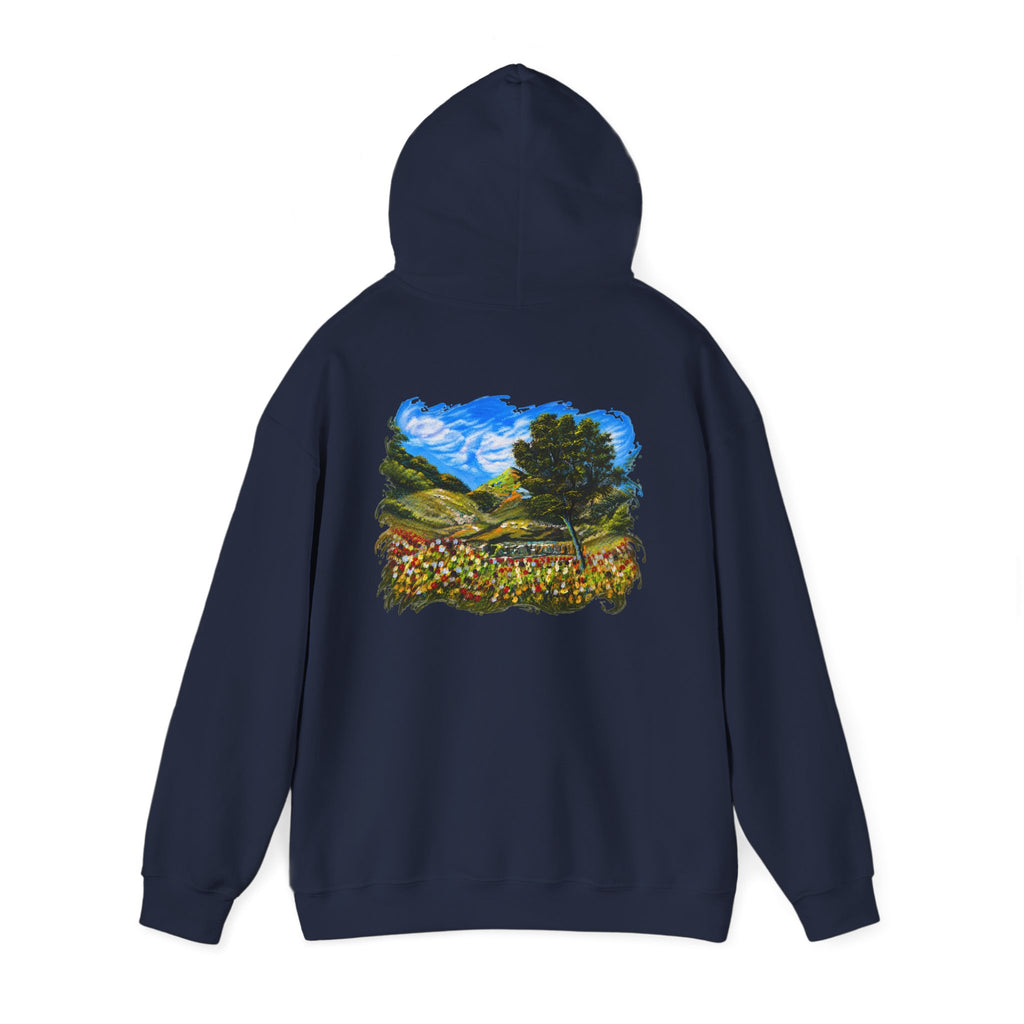 Where the Meadows Meet the Sky | حيث تلتقي المروج بالسماء — Ali Hadid Art Hoodie