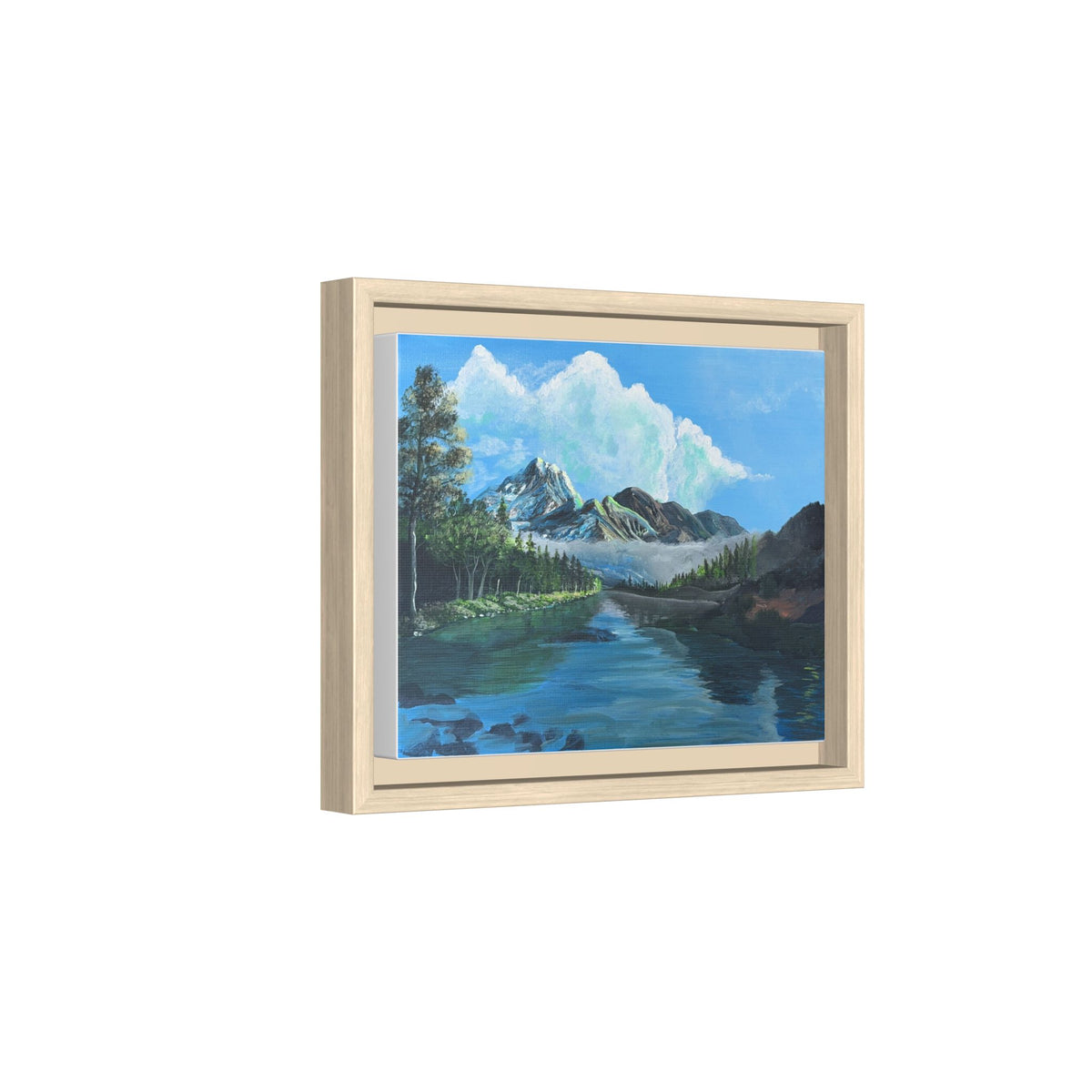 Sukoon Al Jibal | سكون الجبال — Framed Mountain Landscape by Ali Hadid