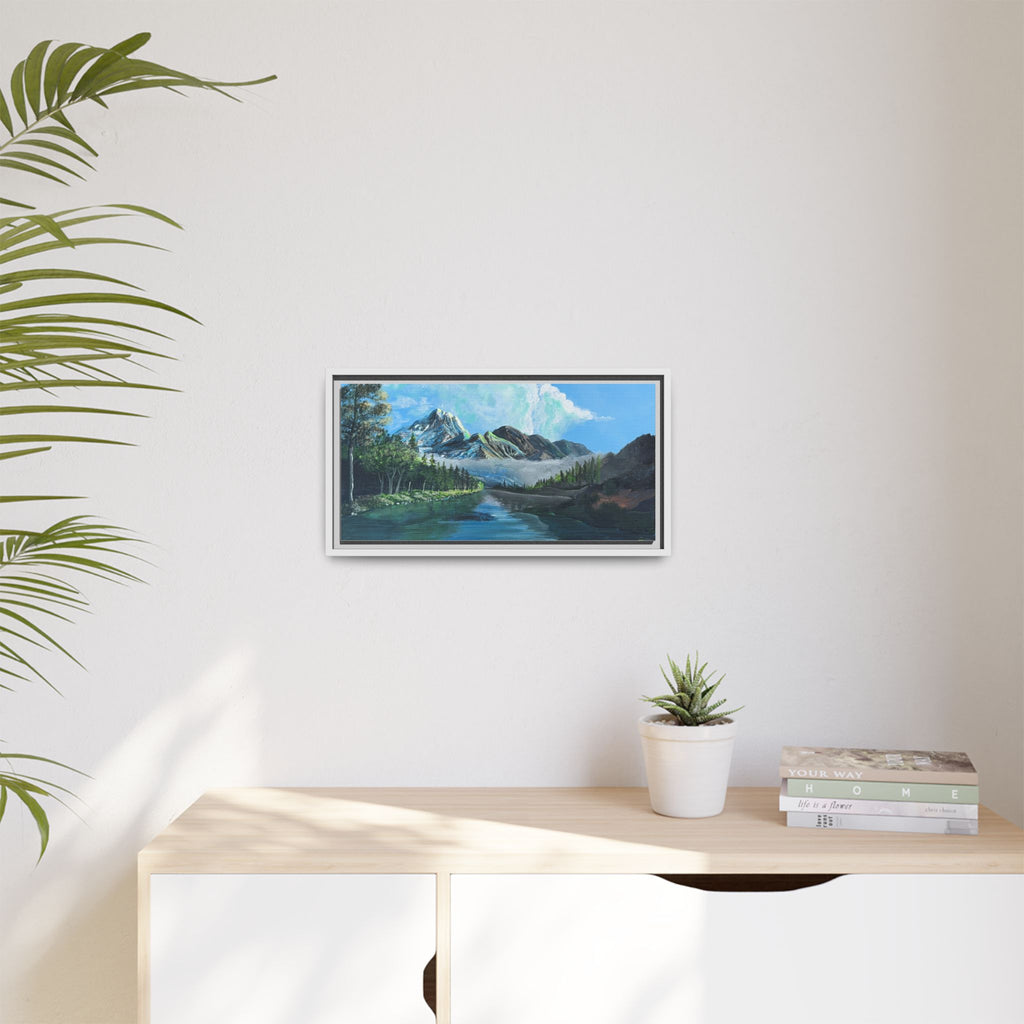 Sukoon Al Jibal | سكون الجبال — Framed Mountain Landscape by Ali Hadid
