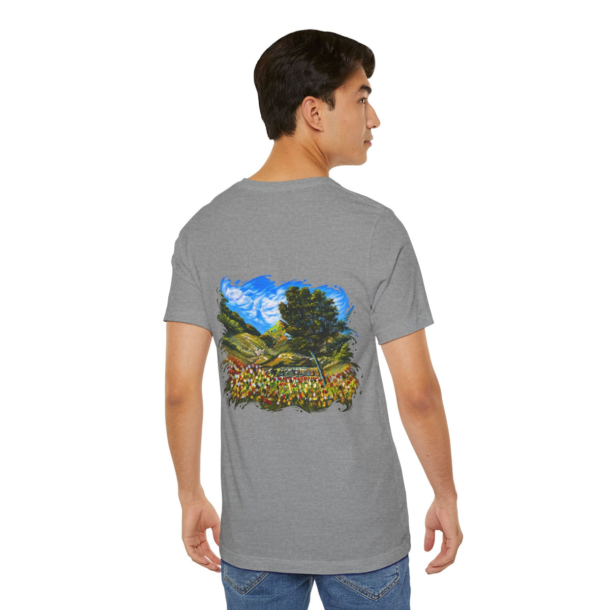 Lebanon Inspired: Where Meadows Meet the Sky | مستوحى من لبنان: حيث تلتقي المروج بالسماء — Art T-Shirt