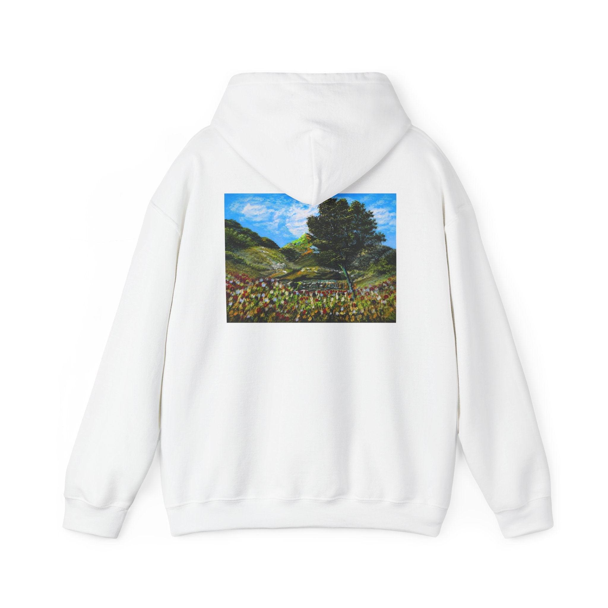 Where the Meadows Meet the Sky | حيث تلتقي المروج بالسماء — Ali Hadid Art Hoodie