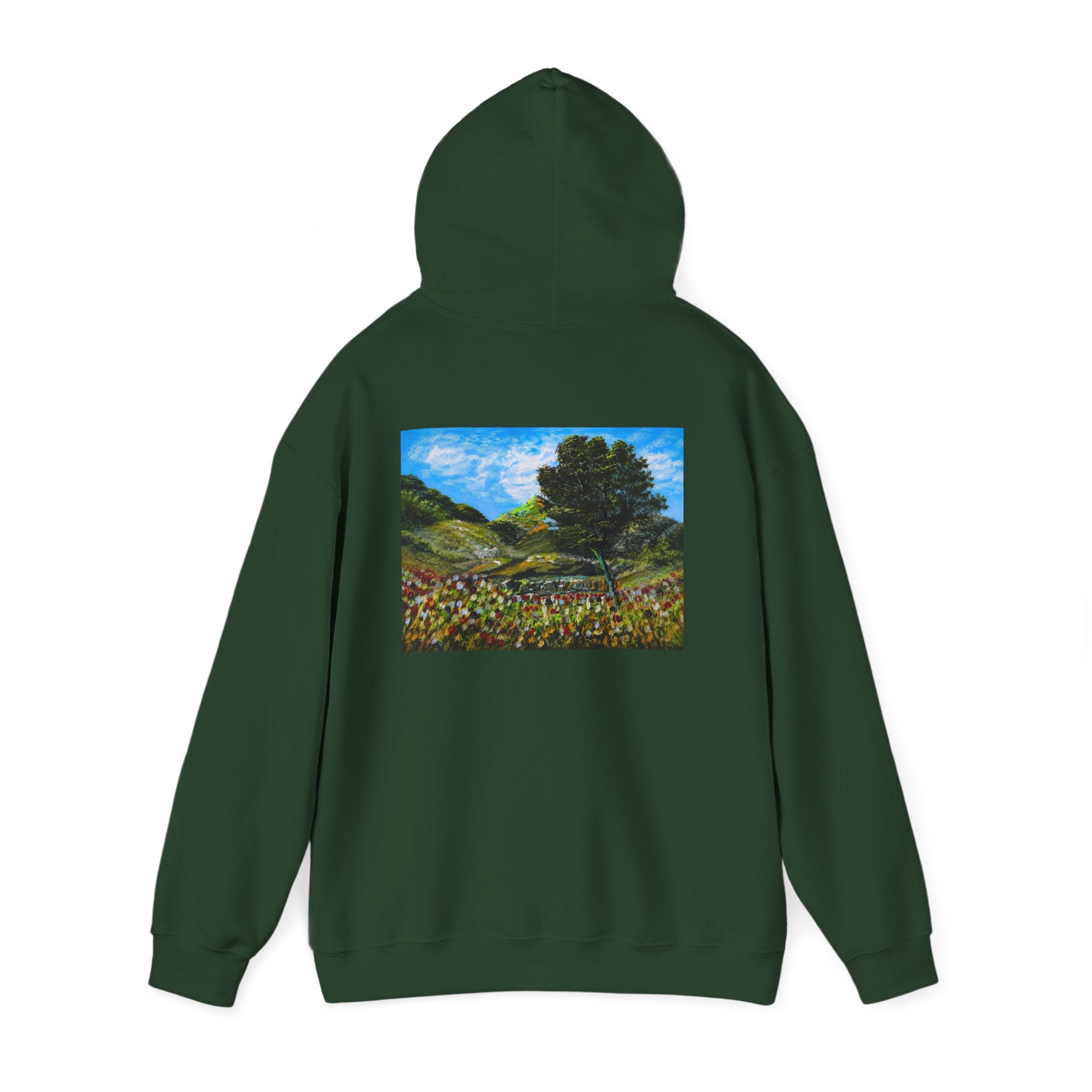 Where the Meadows Meet the Sky | حيث تلتقي المروج بالسماء — Ali Hadid Art Hoodie