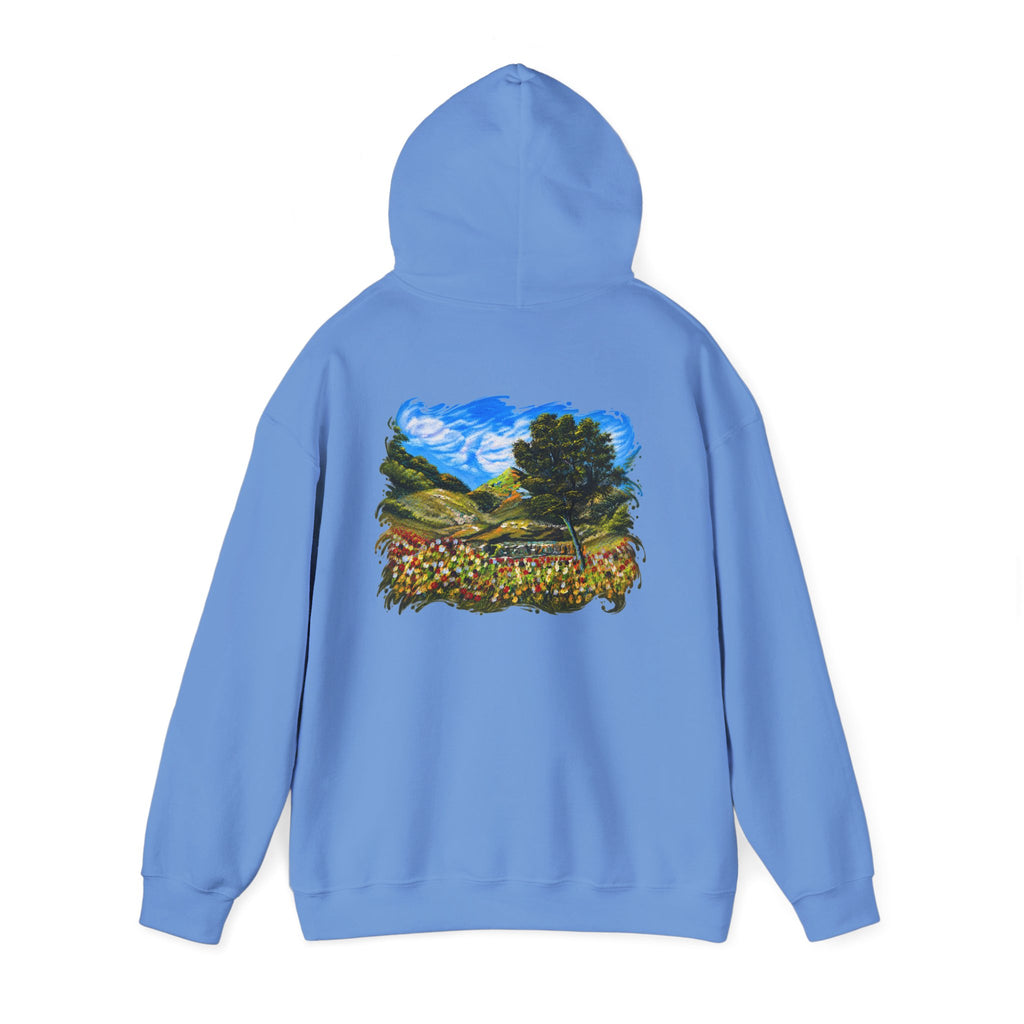 Where the Meadows Meet the Sky | حيث تلتقي المروج بالسماء — Ali Hadid Art Hoodie