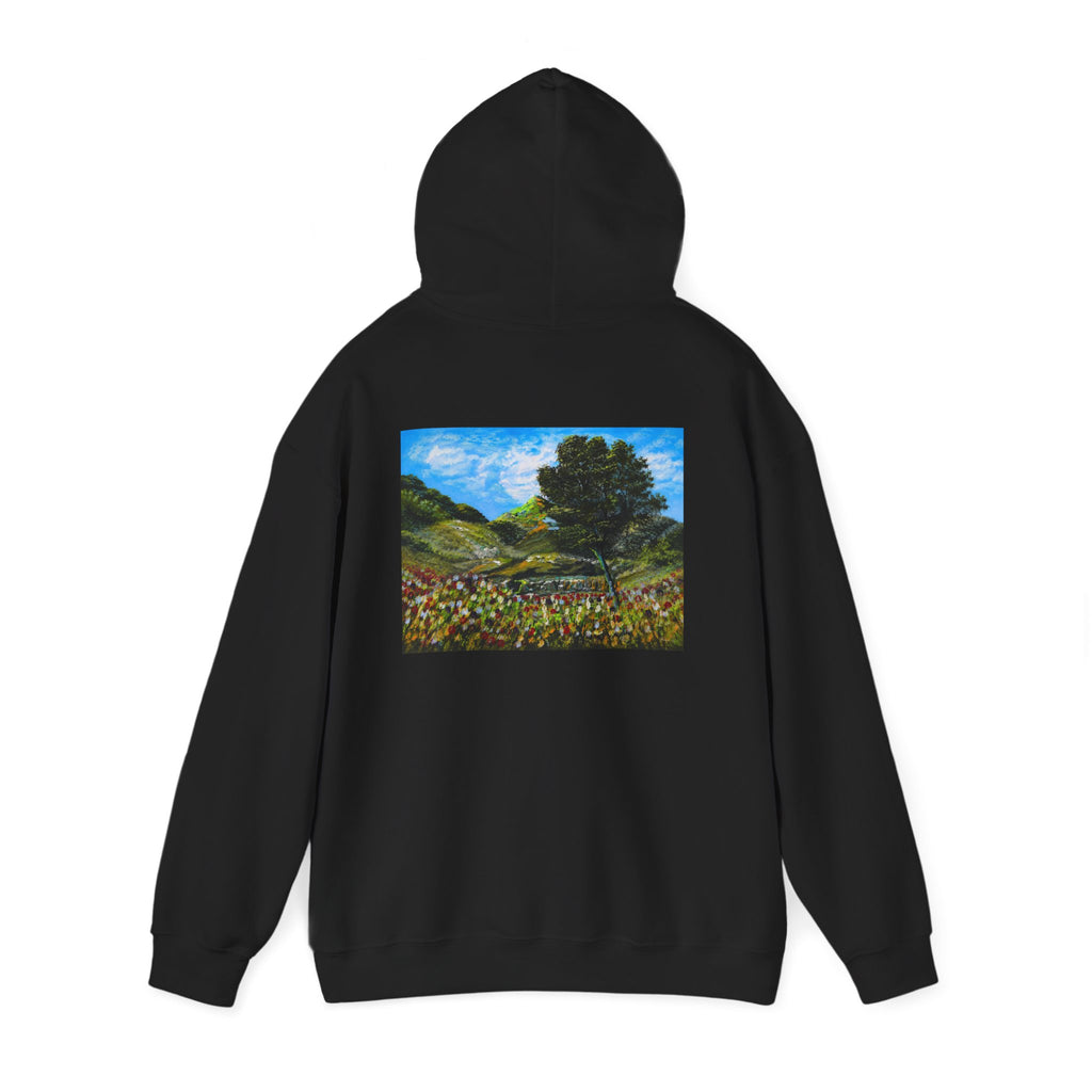 Where the Meadows Meet the Sky | حيث تلتقي المروج بالسماء — Ali Hadid Art Hoodie