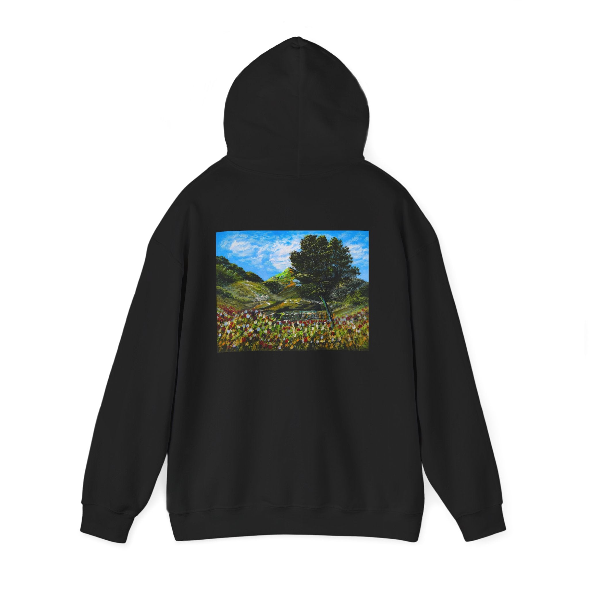 Where the Meadows Meet the Sky | حيث تلتقي المروج بالسماء — Ali Hadid Art Hoodie