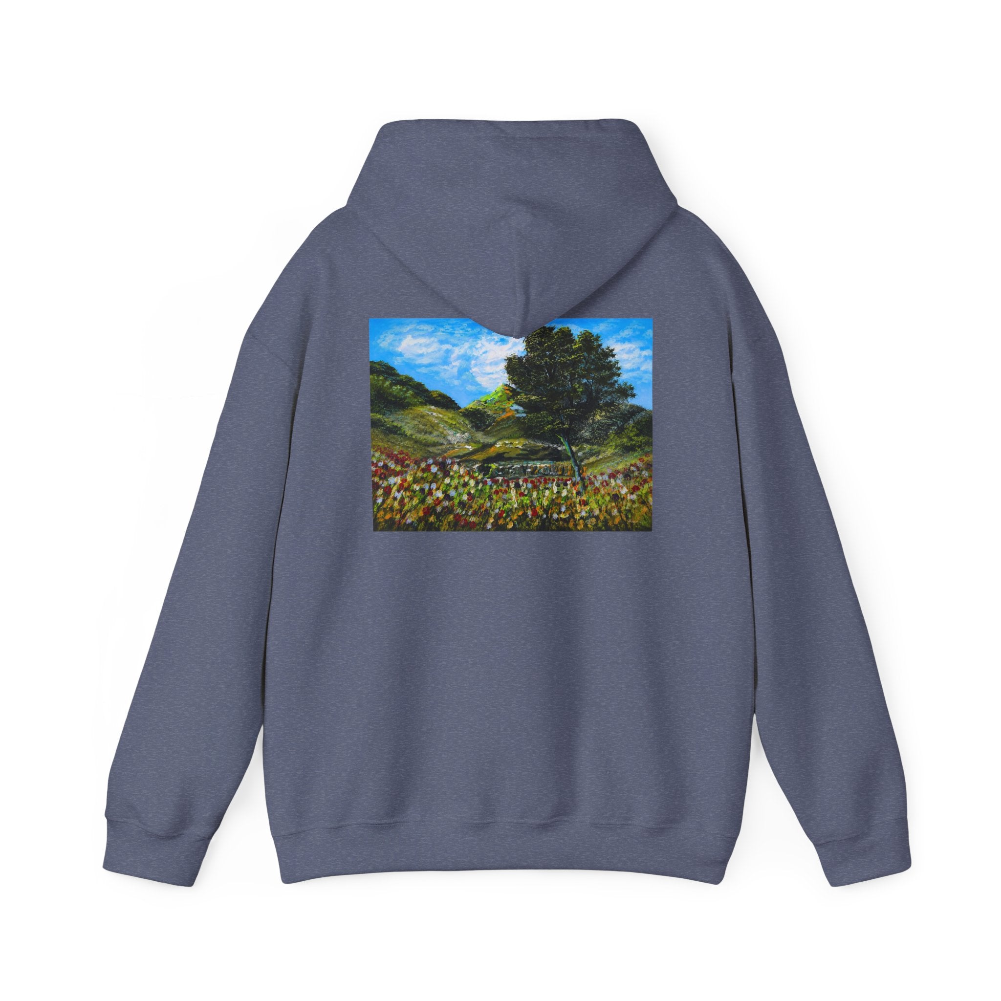 Where the Meadows Meet the Sky | حيث تلتقي المروج بالسماء — Ali Hadid Art Hoodie