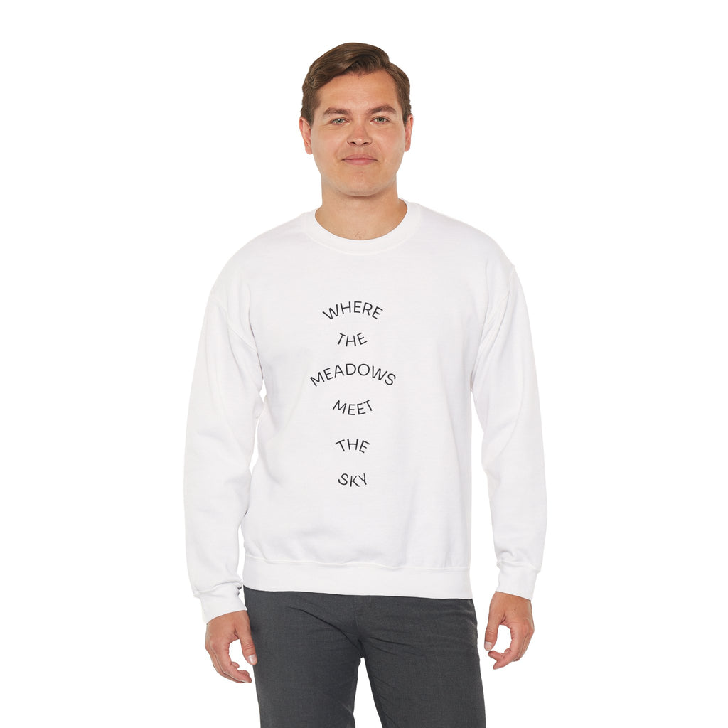 Where Meadows Meet the Sky | حيث تلتقي المروج بالسماء — Art Crewneck Sweatshirt