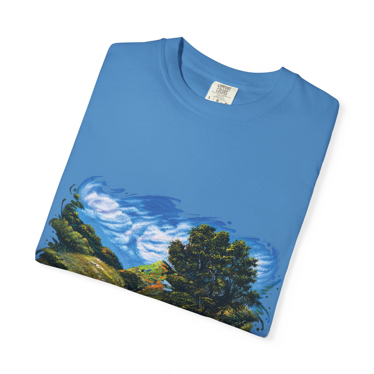 Where the Meadows Meet the Sky | حيث تلتقي المروج بالسماء — Ali Hadid Art T-Shirt