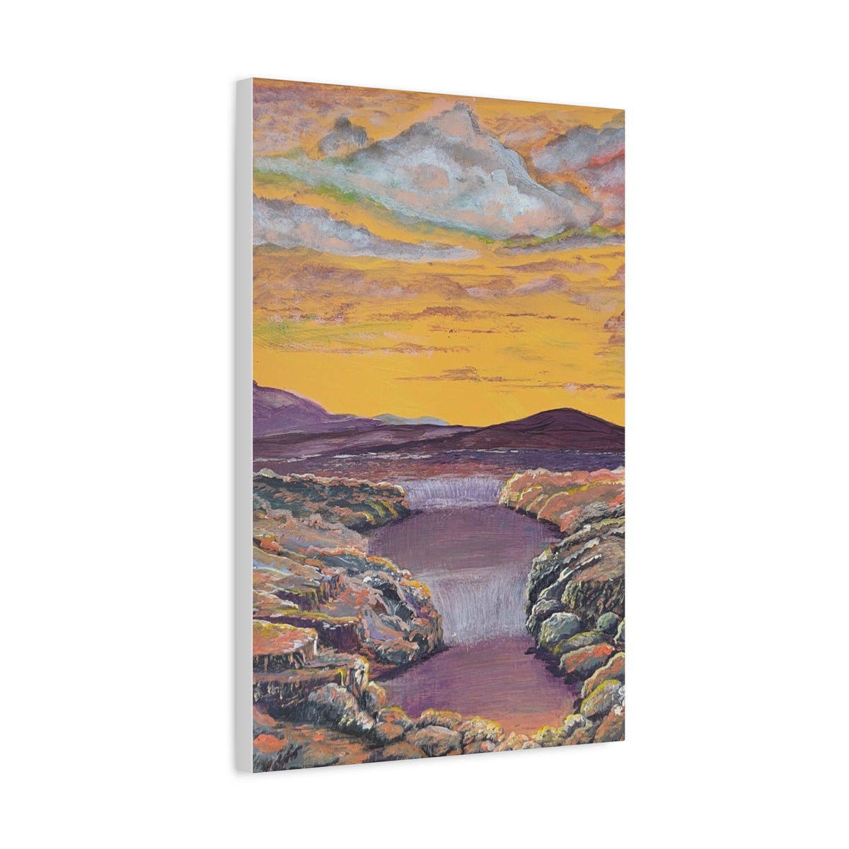 A Current Through Time | تيار عبر الزمن — Ali Hadid Art Canvas