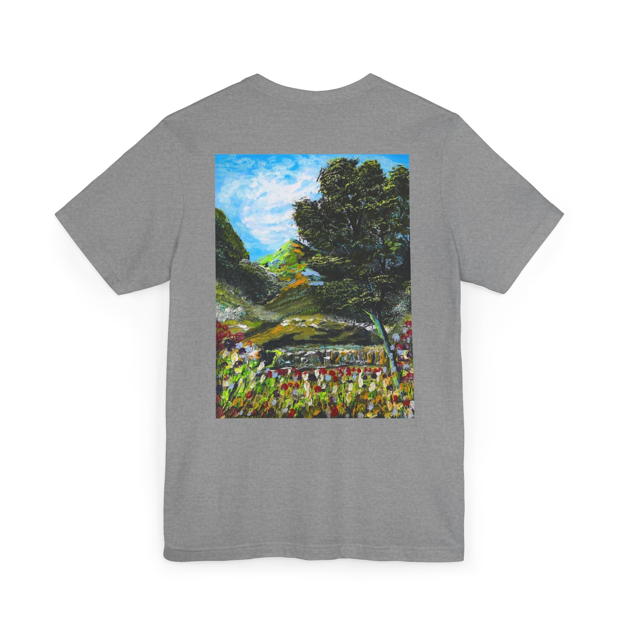Lebanon Inspired: Where Meadows Meet the Sky | مستوحى من لبنان: حيث تلتقي المروج بالسماء — Art T-Shirt