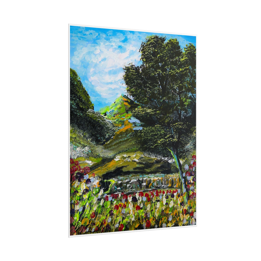 Where the Meadows Meet the Sky | حيث تلتقي المروج بالسماء — Ali Hadid Art Rolled Poster