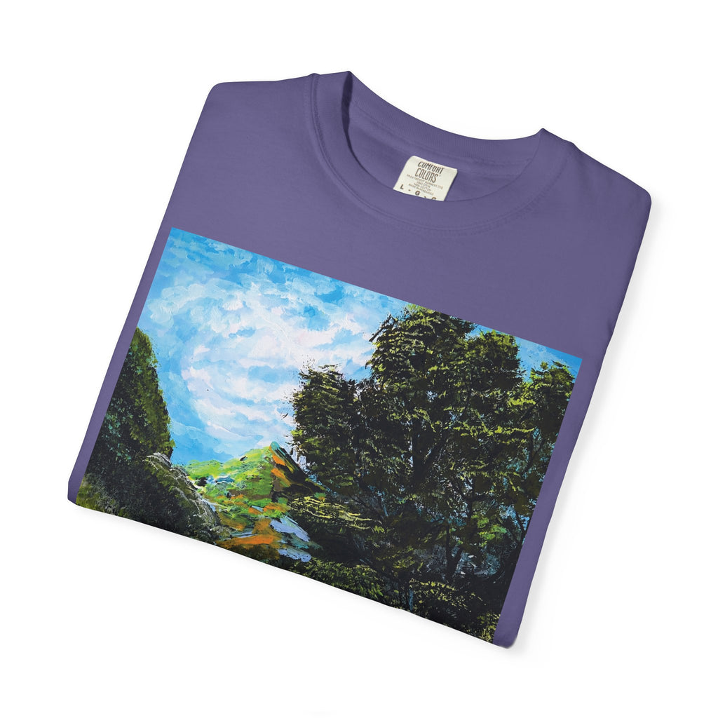 Where the Meadows Meet the Sky | حيث تلتقي المروج بالسماء — Ali Hadid Art T-Shirt