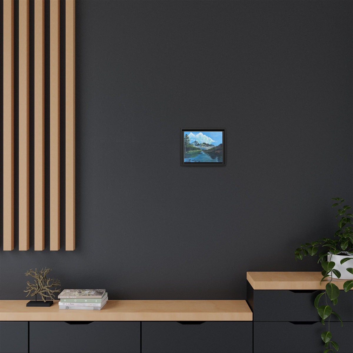 Sukoon Al Jibal | سكون الجبال — Framed Mountain Landscape by Ali Hadid