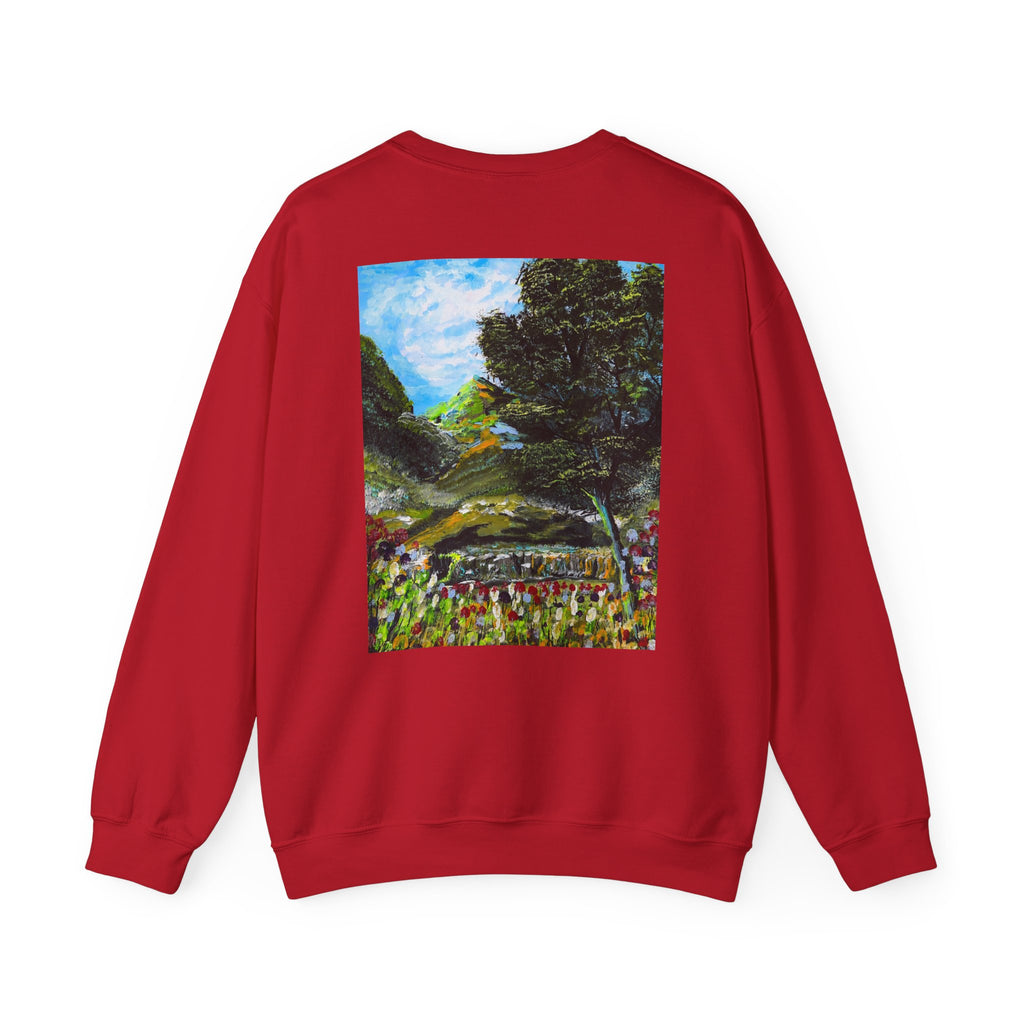 Where Meadows Meet the Sky | حيث تلتقي المروج بالسماء — Art Crewneck Sweatshirt