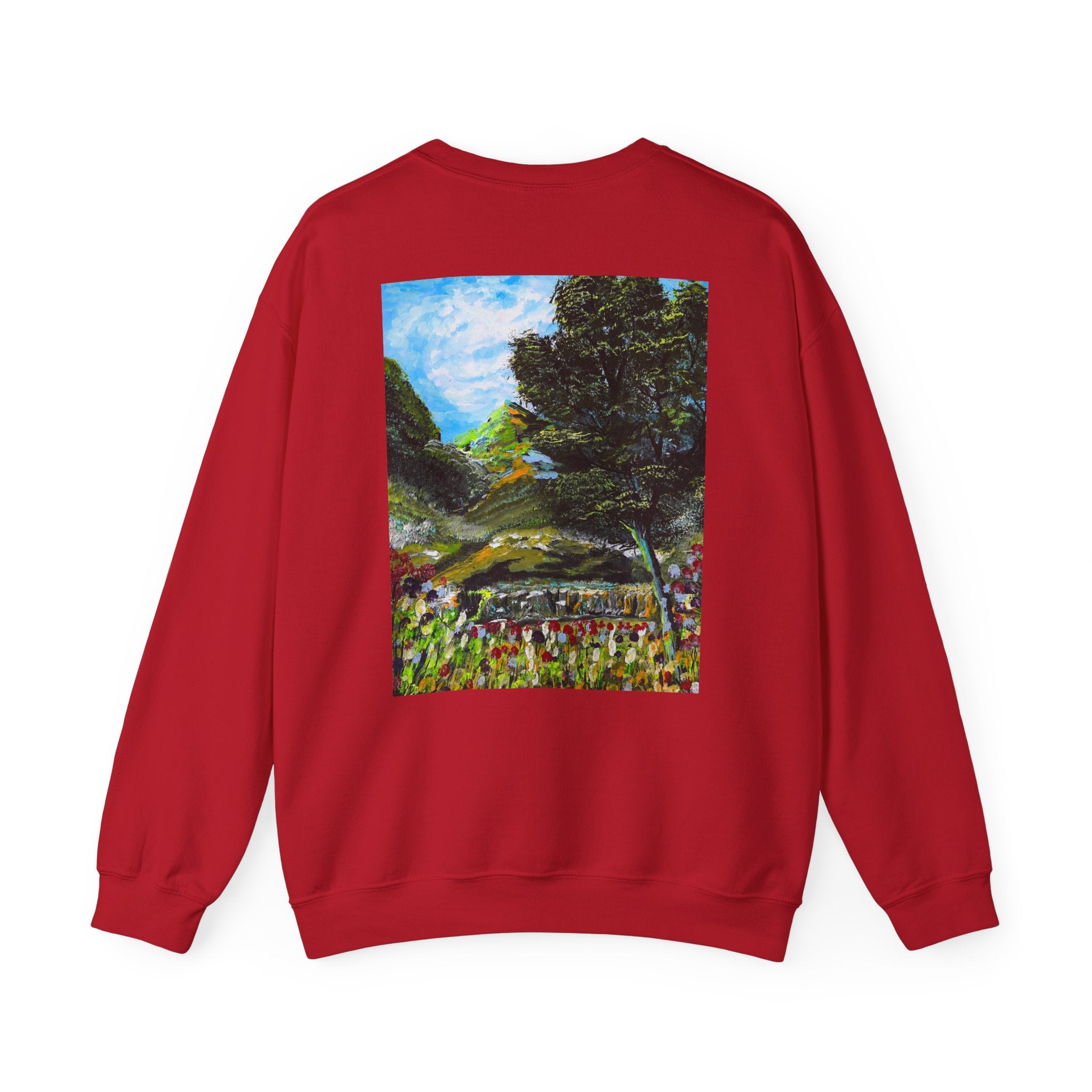 Where Meadows Meet the Sky | حيث تلتقي المروج بالسماء — Art Crewneck Sweatshirt