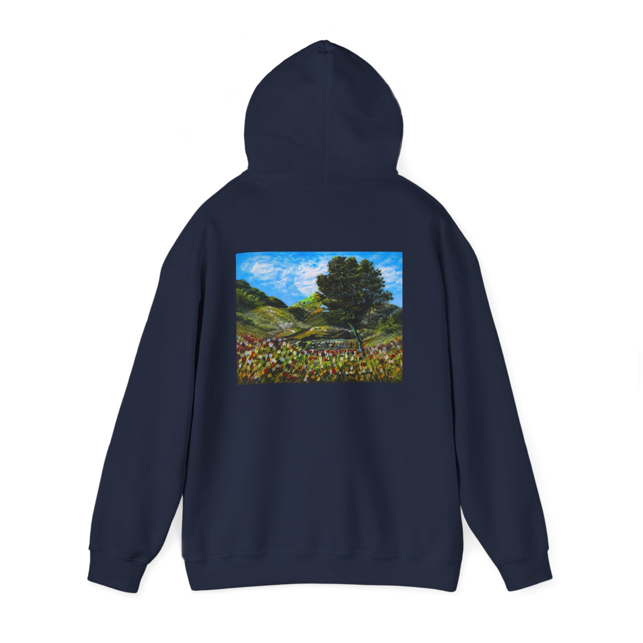 Where the Meadows Meet the Sky | حيث تلتقي المروج بالسماء — Ali Hadid Art Hoodie